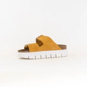 NWT Birkenstock- Papillo Arizona Platform, Apricot Womens,  size 39